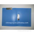 PP file folder with two metal spring clips for school office business